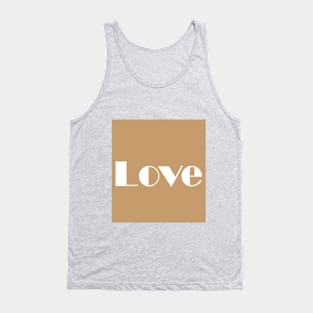 Word love 70s aesthetics design Tank Top